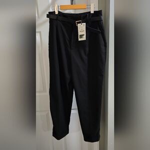 $40 OBO Zara Women's Black Tapered Pants with Belt